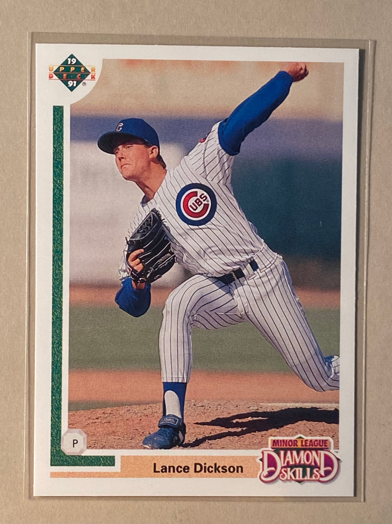 1991 Upper Deck 3F Lance Dickson - Baseball - Minor League Diamond Skills