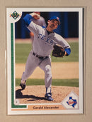 1991 Upper Deck 72F Gerald Alexander - Baseball