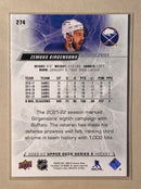 2022-23 Upper Deck 274 Zemgus Girgensons - Hockey - Series 2