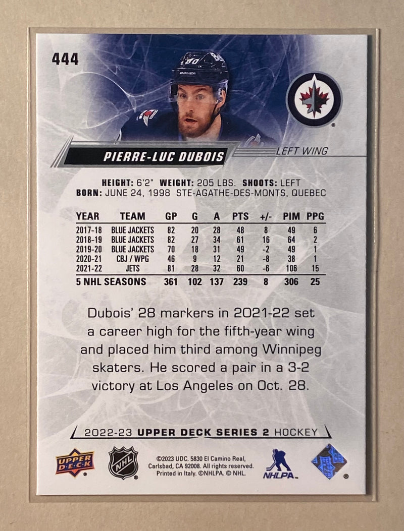 2022-23 Upper Deck 444 Pierre-Luc Dubois - Hockey - Series 2