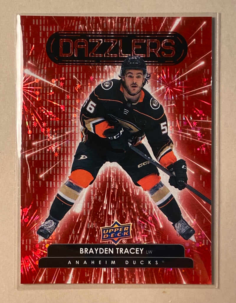 2022-23 Upper Deck DZ-97 Brayden Tracey - Hockey - Red Dazzler - Series 2