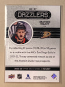 2022-23 Upper Deck DZ-97 Brayden Tracey - Hockey - Red Dazzler - Series 2
