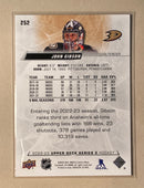 2022-23 Upper Deck 252 John Gibson - Hockey - Series 2
