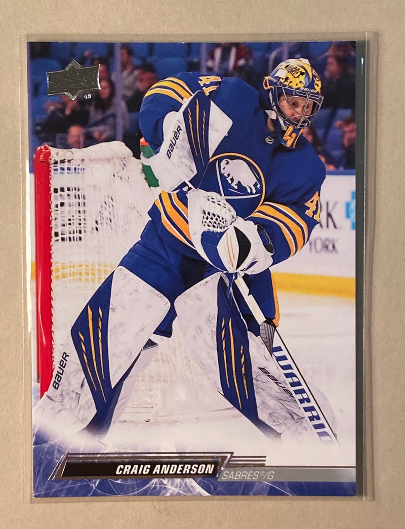 2022-23 Upper Deck 277 Craig Anderson - Hockey - Series 2