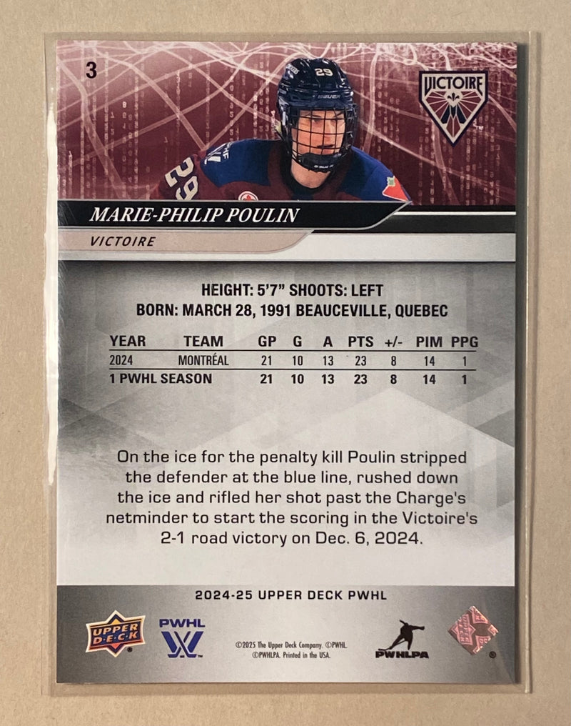 2024-25 Upper Deck 3 Marie-Philip Poulin - PWHL