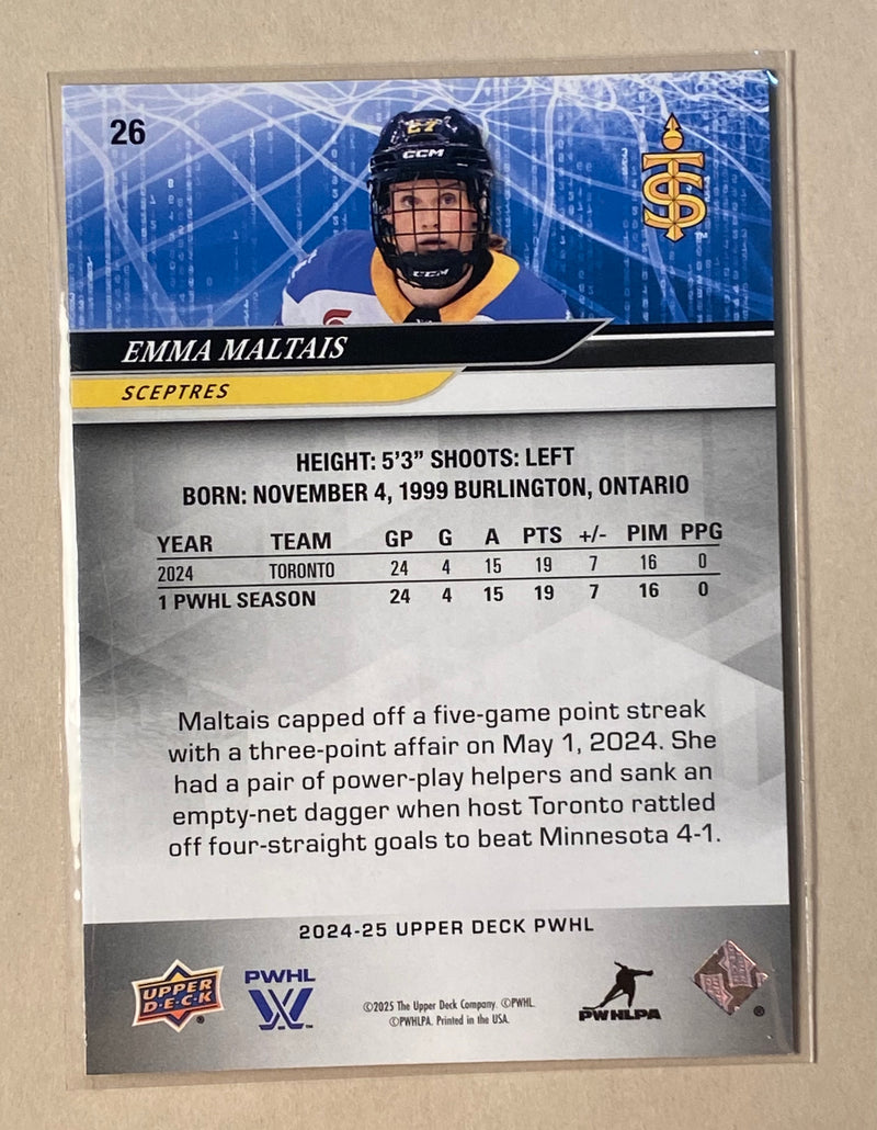 2024-25 Upper Deck 26 Emma Maltais - PWHL