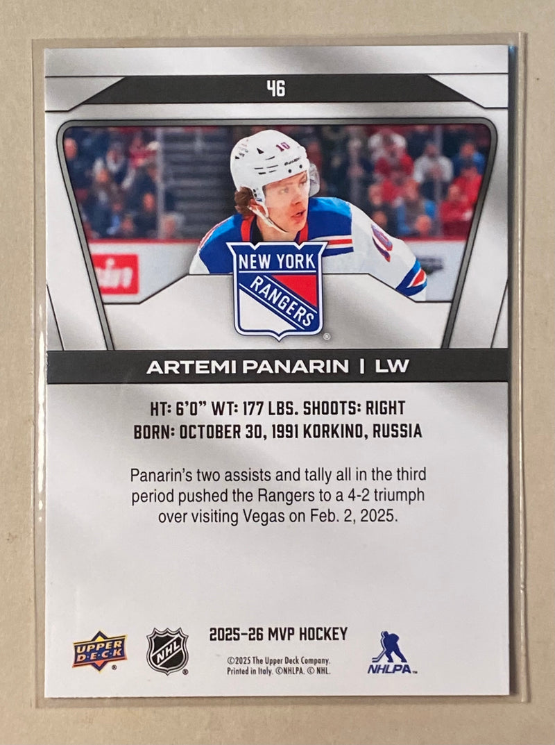 2025-26 Upper Deck 46 Artemi Panarin - Hockey - MVP