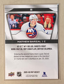 2025-26 Upper Deck 98 Mathew Barzal - Hockey - MVP