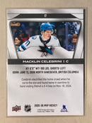 2025-26 Upper Deck 17 Macklin Celebrini - Hockey - MVP