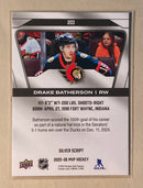 2025-26 Upper Deck 203 Drake Batherson - Hockey - MVP - Silver Script
