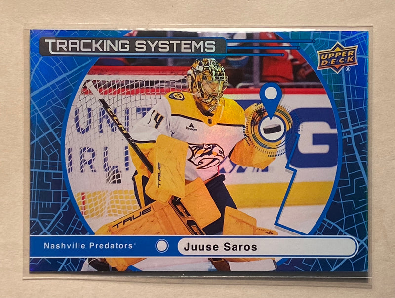 2025-26 Upper Deck TS-7 Jusse Saros - Hockey - Tracking Systems - Series 1
