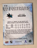 2025-26 Upper Deck P-15 William Eklund - Hockey - UD Portraits - Series 1