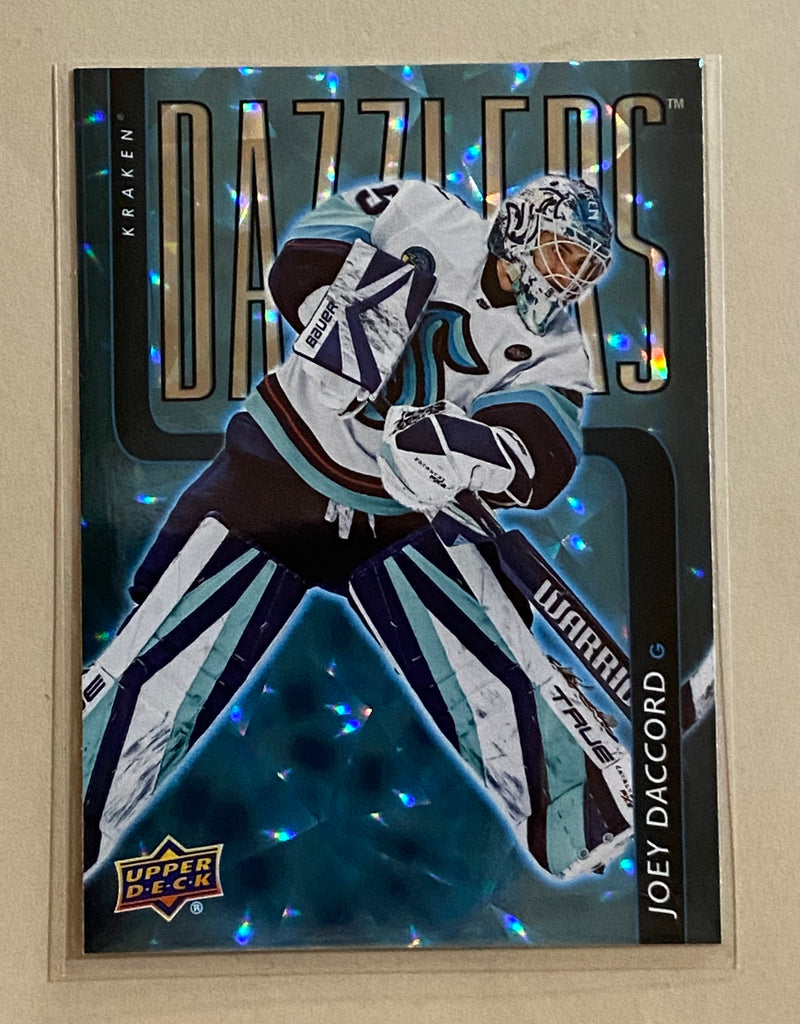 2025-26 Upper Deck DZ-8 Joey Daccord - Hockey - Blue Dazzlers - Series 1