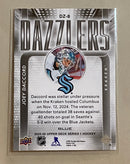 2025-26 Upper Deck DZ-8 Joey Daccord - Hockey - Blue Dazzlers - Series 1