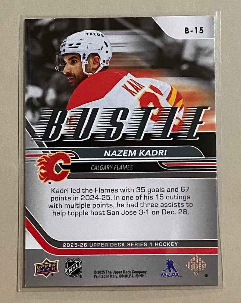 2025-26 Upper Deck B-15 Nazem Kadri - Hockey - Bustle