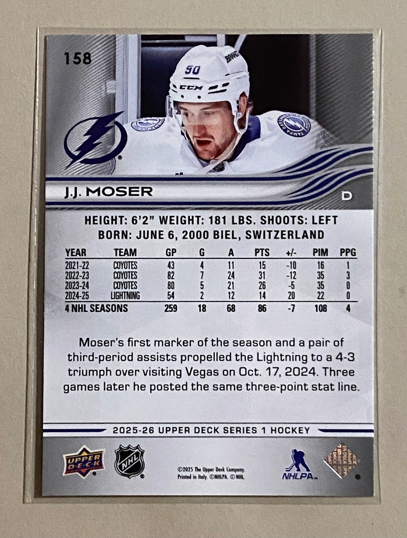 2025-26 Upper Deck 158 J. J. Moser  - Hockey - Series 1