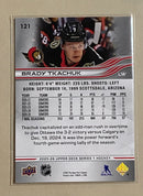2025-26 Upper Deck 121 Brady Tkachuk - Hockey - Series 1