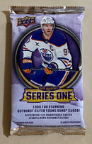 2025-26 Upper Deck NHL Series One Hockey Trading Card Tin - Pack