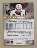 2025-26 Upper Deck 182 Nicolas Roy - Hockey - Series 1