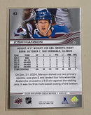 2025-26 Upper Deck 43 Josh Manson - Hockey - Series 1
