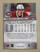 2025-26 Upper Deck 89 Brendan Gallagher - Hockey - Series 1