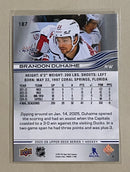 2025-26 Upper Deck 187 Brandon Duhaime - Hockey - Series 1