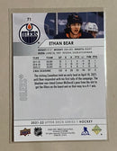 2021-22 Upper Deck 71 Ethan Bear - Hockey - Series 1