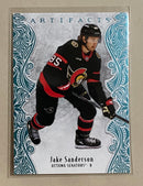 2025-26 Upper Deck 3 Jake Sanderson - Hockey - Artifacts - Sky Blue