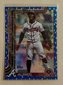 2025 Topps Holiday - H36 Ozzie Albies - Baseball - Blue Lights
