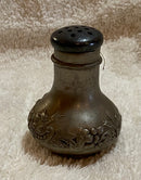 Vintage Salt and Pepper Shaker with Floral Pattern