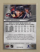 2025-26 Upper Deck 48 Kent Johnson - Hockey - Series 1