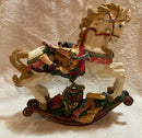 Rocking Horse with Musical Instruments Figurine - No Box