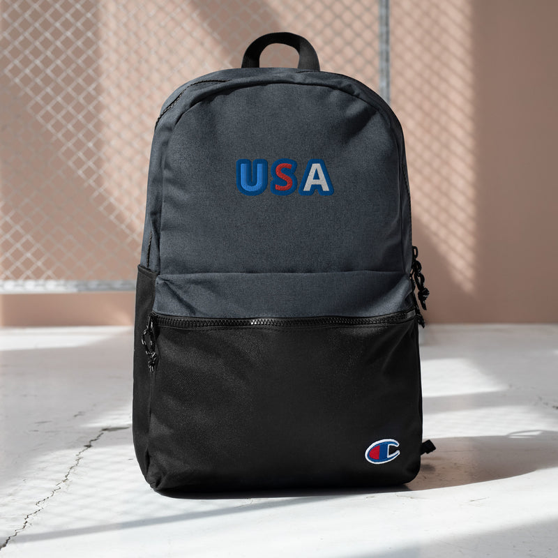 USA Embroidered Champion Backpack