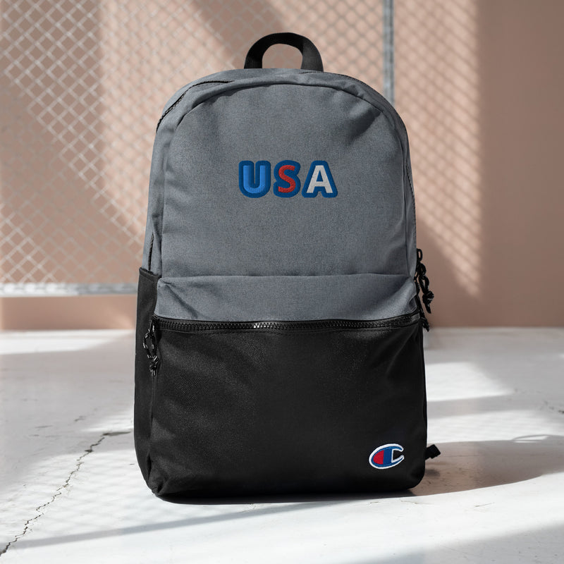 USA Embroidered Champion Backpack