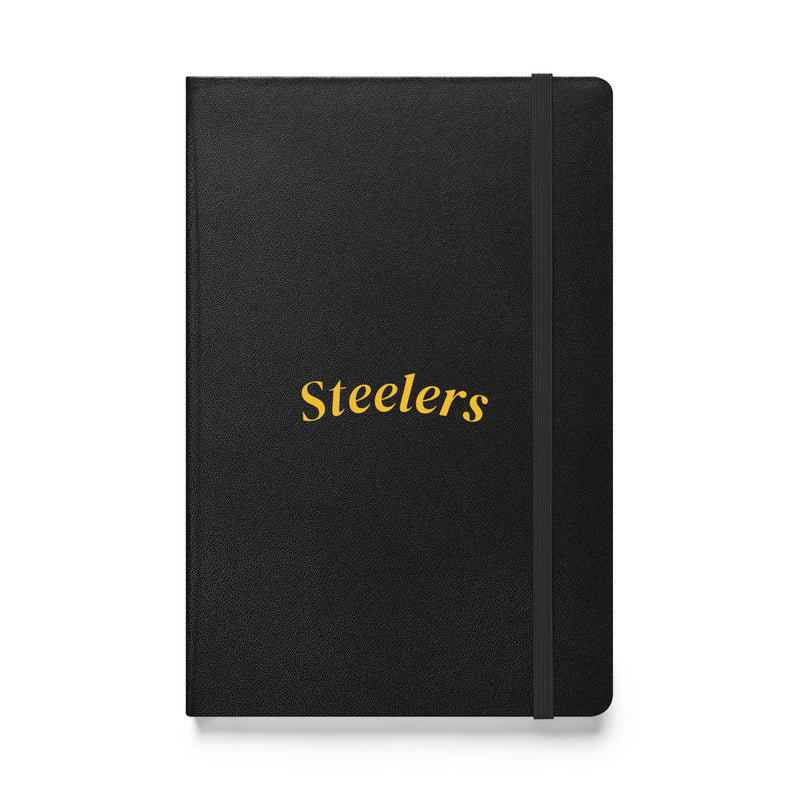 Steelers Black Hardcover Bound Notebook