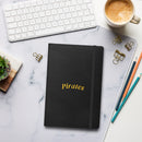 Pirates Black Hardcover Bound Notebook