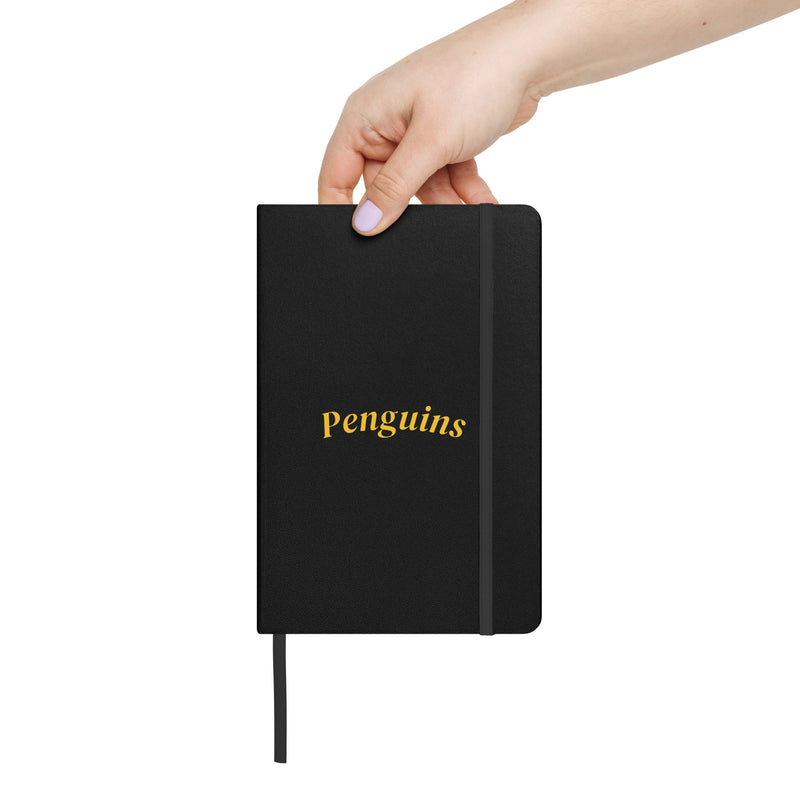 Penguins Black Hardcover Bound Notebook