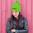 London Pom-Pom Beanie Neon Green