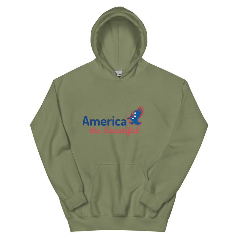 America Beautiful Unisex Hoodie 2X+