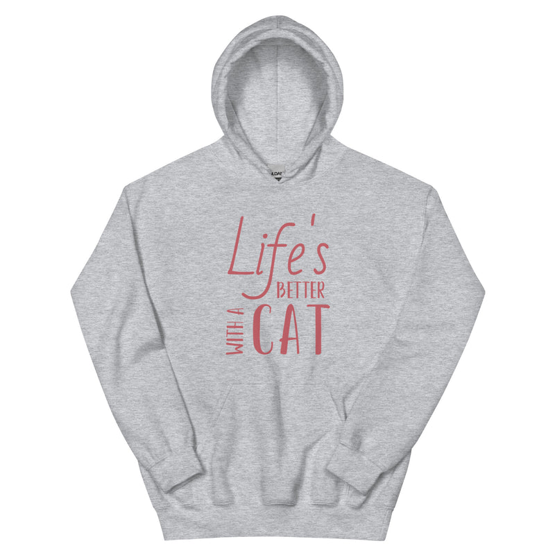 Life's Better With a Cat Unisex Hoodie