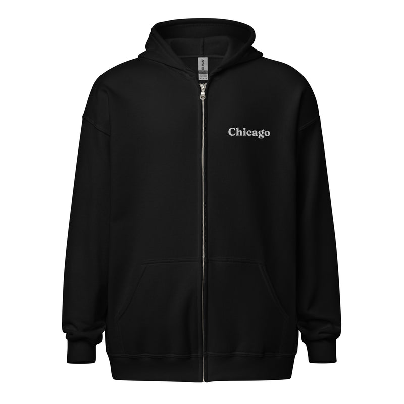 Chicago Unisex Heavy Zip Hoodie 2X+