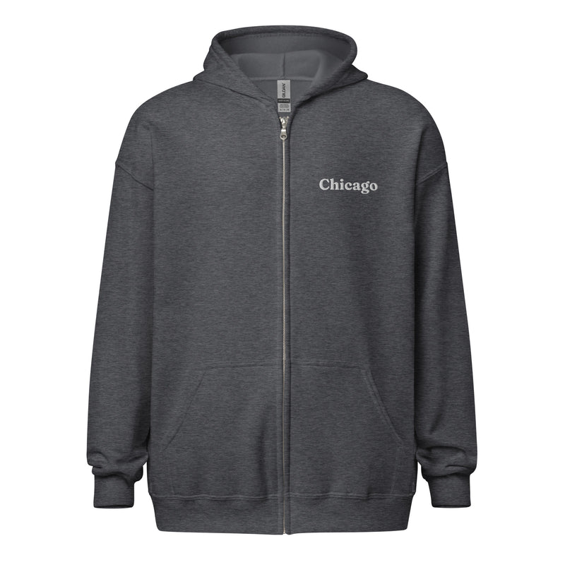 Chicago Unisex Heavy Zip Hoodie 2X+