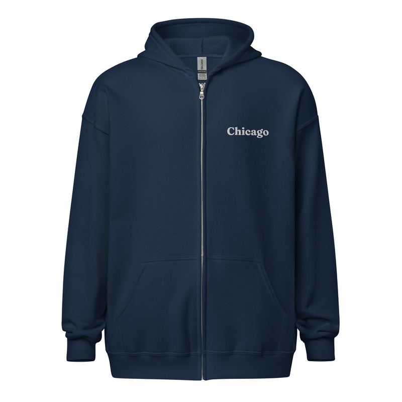 Chicago Unisex Heavy Zip Hoodie 2X+