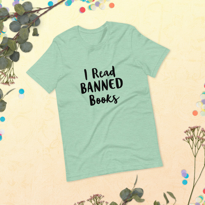 I Read Banned Books Unisex T-Shirt 2X+