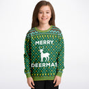 Ugly Christmas Kids Sweater "Merry Deermas"