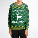 Ugly Christmas Kids Sweater "Merry Deermas"