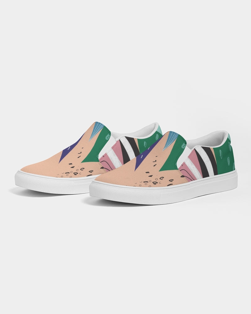 Abstract Women's Slip-On Canvas Shoe