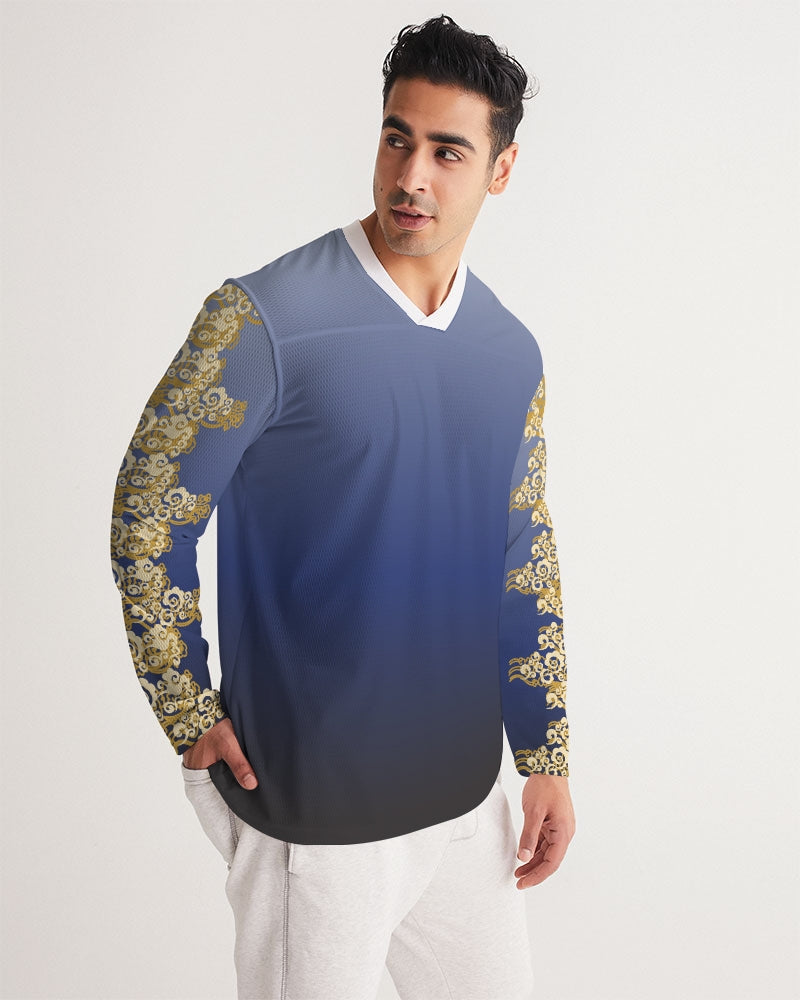 Fortune Clouds Men's Long Sleeve Sports Jersey