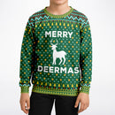 Ugly Christmas Kids Sweater "Merry Deermas"