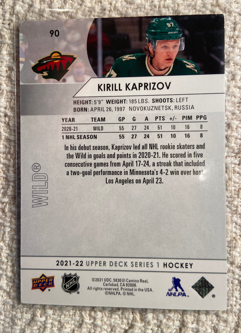 2021-22 Upper Deck 90 Krill Kaprizov - Hockey